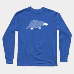 Platypus - hand drawn animal lovers design Long Sleeve T-Shirt